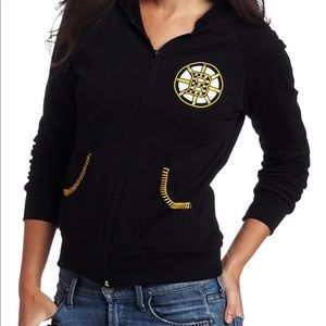 Majestic Thread Boston Bruin zip hooded sweatshirt